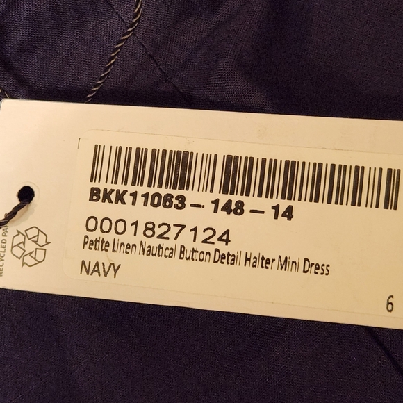 Karen Millen New Linen Dress Size 2P - Picture 6 of 8